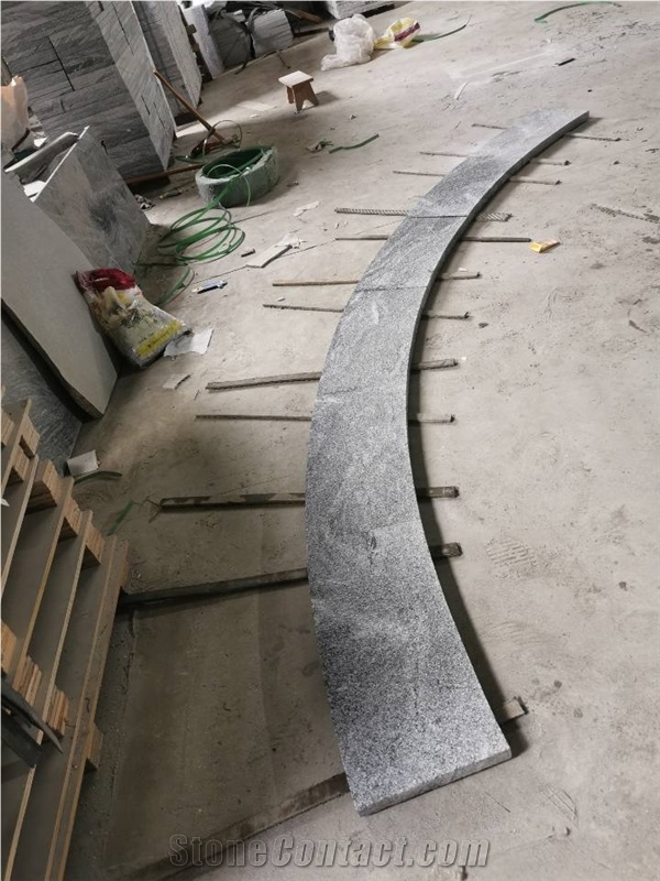 Nero Santiago Grey Pool Coping With Drilled Drainage Holes