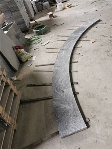 Nero Santiago Grey Pool Coping With Drilled Drainage Holes