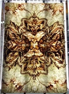 New Design Highly Translucent Natural Colorful Onyx Slabs