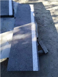 New G684 Black Pearl Basalt Stone Steps With Insert