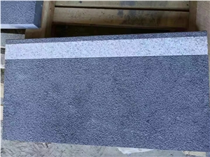 New G684 Black Pearl Basalt Stone Steps With Insert