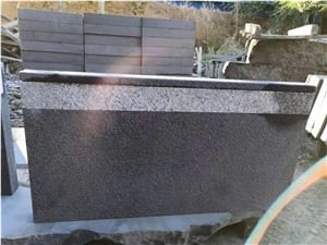 New G684 Black Pearl Basalt Stone Steps With Insert