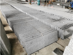 New Hainan G654 Mid Grey Granite Flamed Tiles