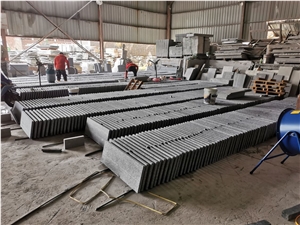 New Hainan G654 Mid Grey Granite Flamed Tiles