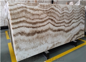Nice Beige Onyx Slabs Natural Stone Wall Tiles