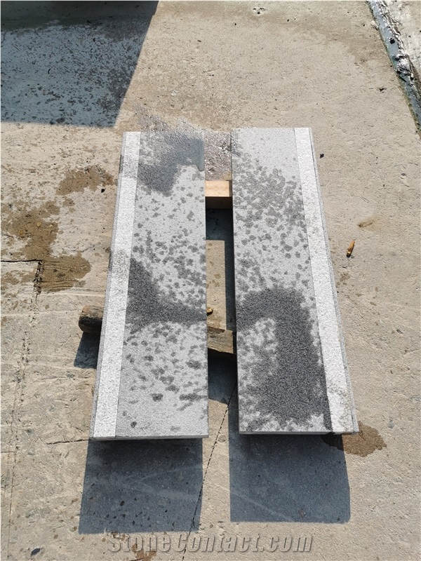 Old G654 Straight Treads With White Granite Nonslip Insert