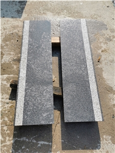 Old G654 Straight Treads With White Granite Nonslip Insert