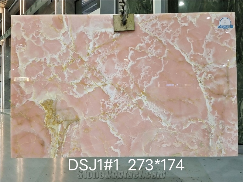 Pink Onyx Factory Supply Slabs