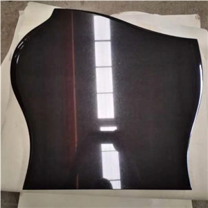 Pure Black Gravestone Tombstone Monuments Factory Supply