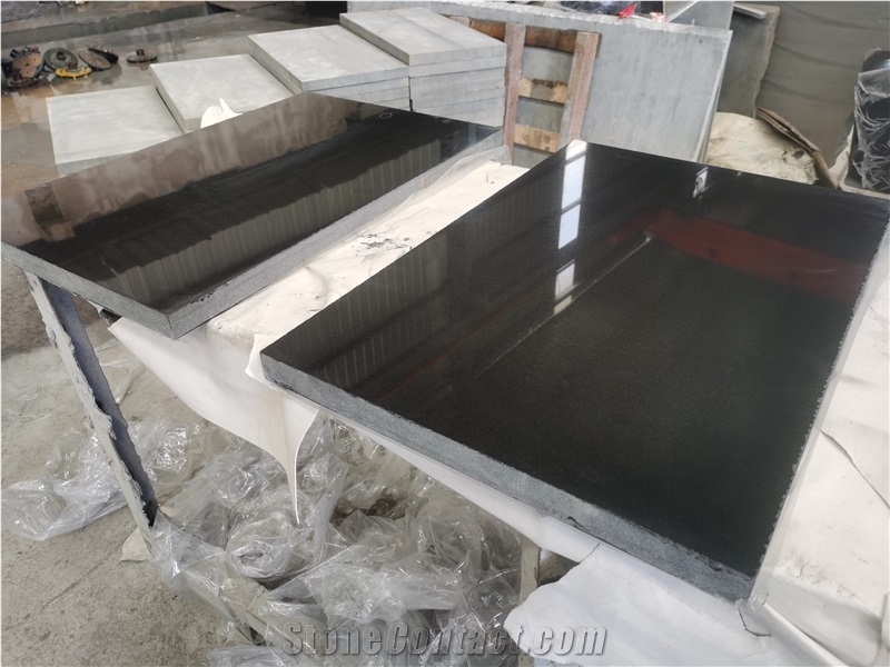 Pure Black Gravestone Tombstone Monuments Factory Supply