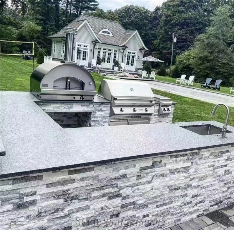 White Mixed Black Sandstone Cultured Stone For Wall Caldding