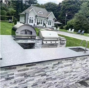 White Mixed Black Sandstone Cultured Stone For Wall Caldding