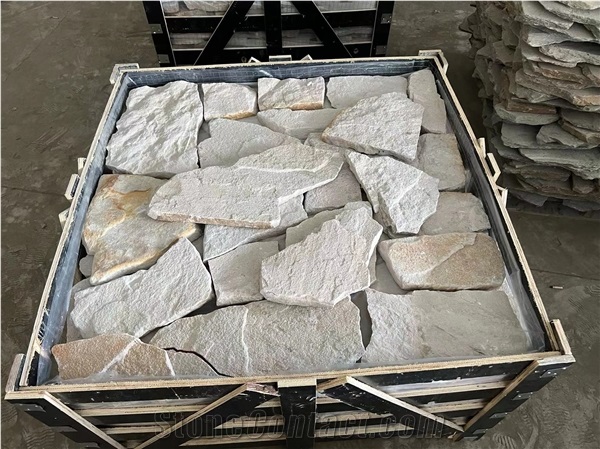 White Sandstone Loose Stone Wall Cladding Flagstone
