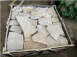 White Sandstone Loose Stone Wall Cladding Flagstone