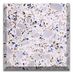 Chanel White Color Artificial Stone Precast Terrazzo Slabs Chanel White Color Artificial Stone Precast Terrazzo Slabs