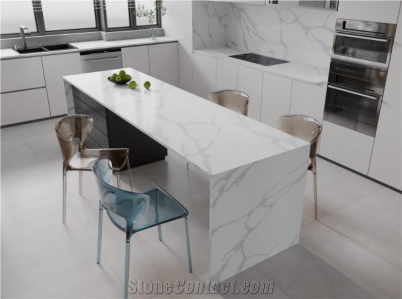 Dongxing Luxury Countertop Factory Price Calacatta White