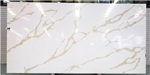 Dongxing Quartz Artificial Luxury Gold Calacatta Quartz