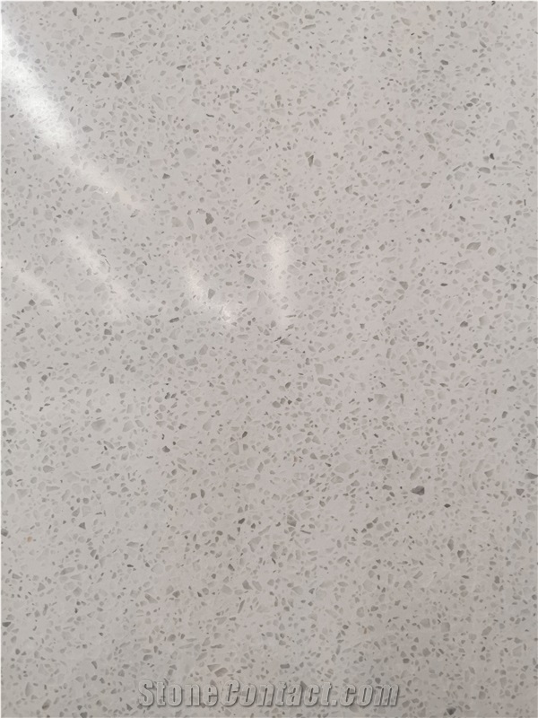 Oriental White Color Precast Terrazzo Slabs