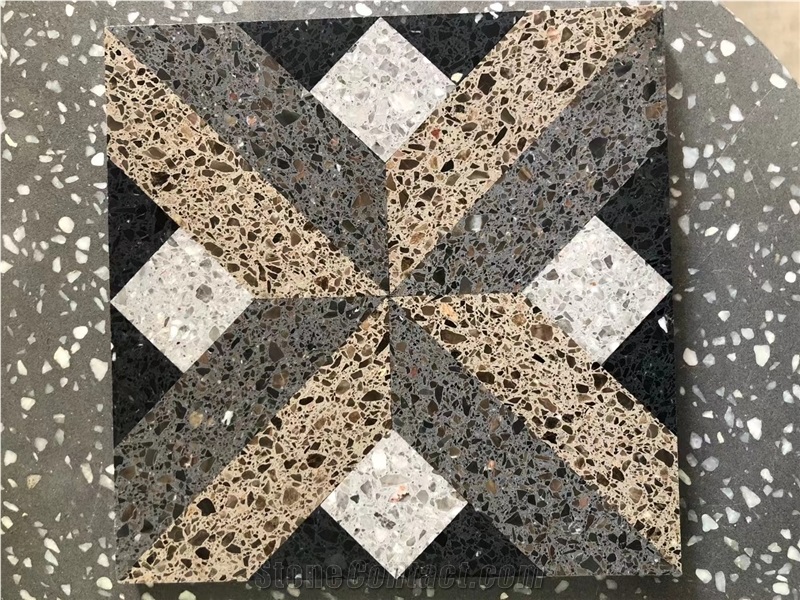 Popular Design Terrazzo Mosaic Pattern Floor Tiles
