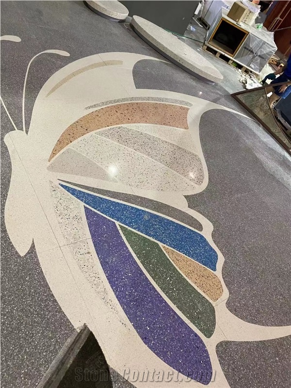 Popular Design Terrazzo Mosaic Pattern Floor Tiles
