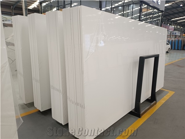Pure White Artificial Stone Slabs