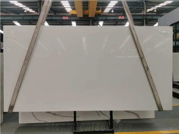 Pure White Artificial Stone Slabs