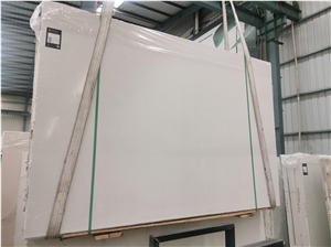 Snowed Lake White Artificial Stone Terrazzo Slabs