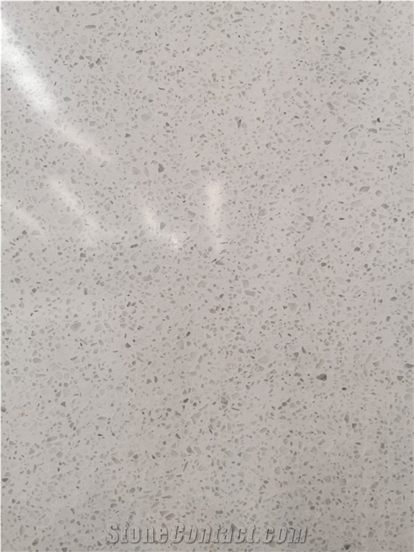 White Cement Terrazzo Big Slab For Sales