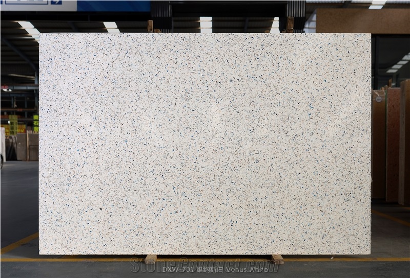 White Color  Precast Terrazzo Slabs