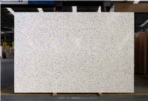 White Color  Precast Terrazzo Slabs