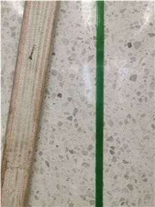 White Precast Terrazzo Big Slab For Decoration