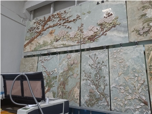 Onyx Jade Indoor Wall Relief