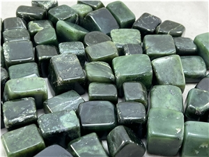 Nephrite Jade Tumbles, Healing Chakra Pendants