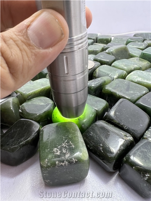 Nephrite Jade Tumbles, Healing Chakra Pendants