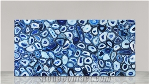 Agate Blue Gemstone Semiprecious Stone Slabs Agate Blue Gemstone Semiprecious Stone Slabs