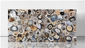 Agate Chocolate Semiprecious Stone Slabs