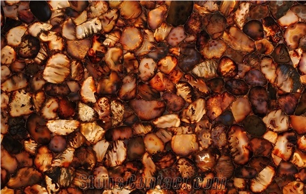 Agate Gold Carnelian Gemstone Semiprecious Stone Slabs