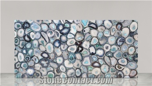 Agate Green Eye Gemstone Semiprecious Stone Slabs
