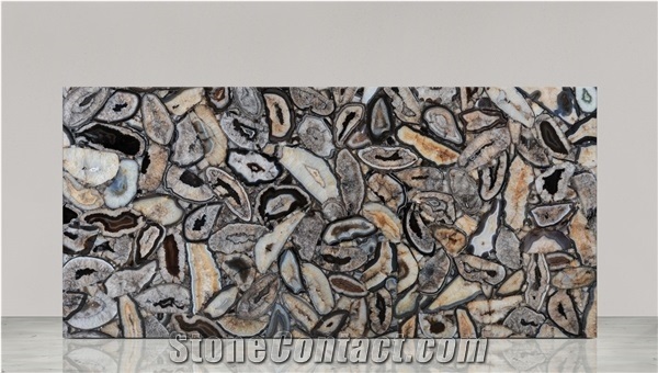 Agate Grey Phoenix Gemstone Semiprecious Stone Slabs