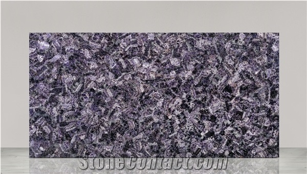 Amethyst Gem Stone Slabs, Semiprecious Stone Slabs