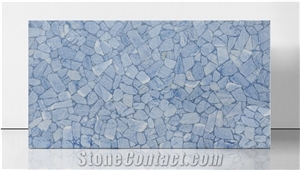 Calcite Blue Gemstone Slabs, Semiprecious Stone Slabs Calcite Blue Gemstone Slabs, Semiprecious Stone Slabs