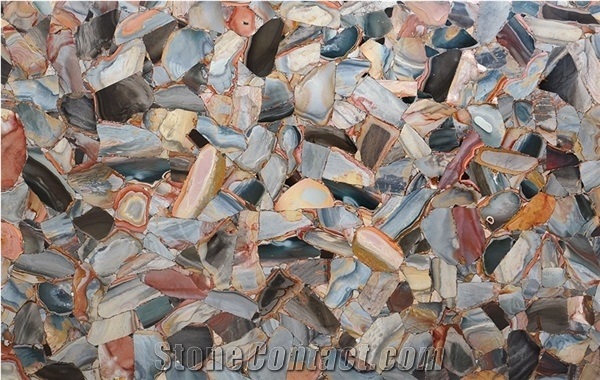 Jasper Desert Gemstone Slabs, Semiprecious Stone Slabs