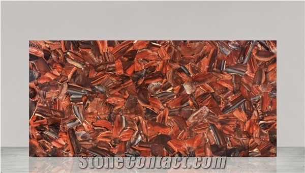 Jasper Palissandro Gemstone Slabs, Semiprecious Stone Slabs