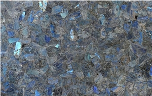 Labradorite Blue Gemstone Slabs, Semiprecious Stone Slabs