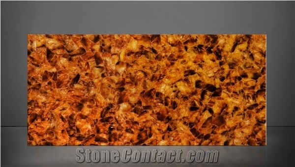 Quartz Chocolate Gemstone Slabs, Semiprecious Stone Slabs