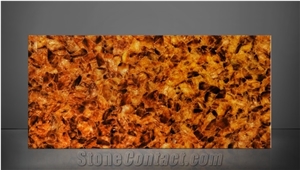 Quartz Chocolate Gemstone Slabs, Semiprecious Stone Slabs