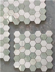 Marble Mosaic Hexagon Mosaic Tiles