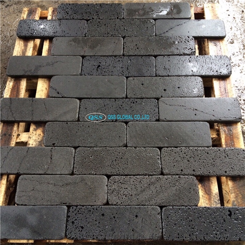 Lava Brick Stone Tumbled Building Stone