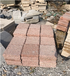Pink Granite Paving Cobblestone Pink Granite Paving Cobblestone