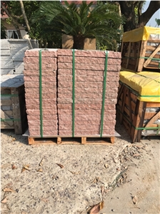 Pink Granite Paving Cobblestone